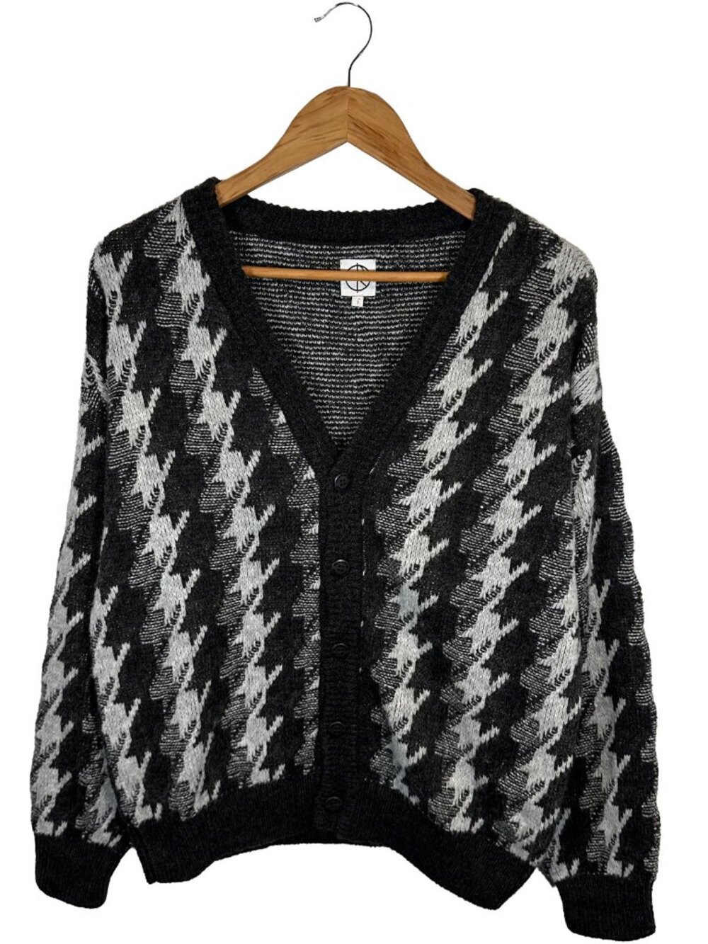 Polar Skate Co. Louis Houndstooth Cardigan Size 1